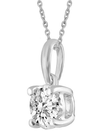 2-Pc. Set Diamond Solitaire Pendant Necklace & Matching Stud Earrings (5/8 Ct. T.W.) in 14K Gold