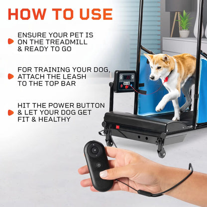 Paw Runner Remote Treadmill for Dogs Small & Medium - Agility Training Equipment