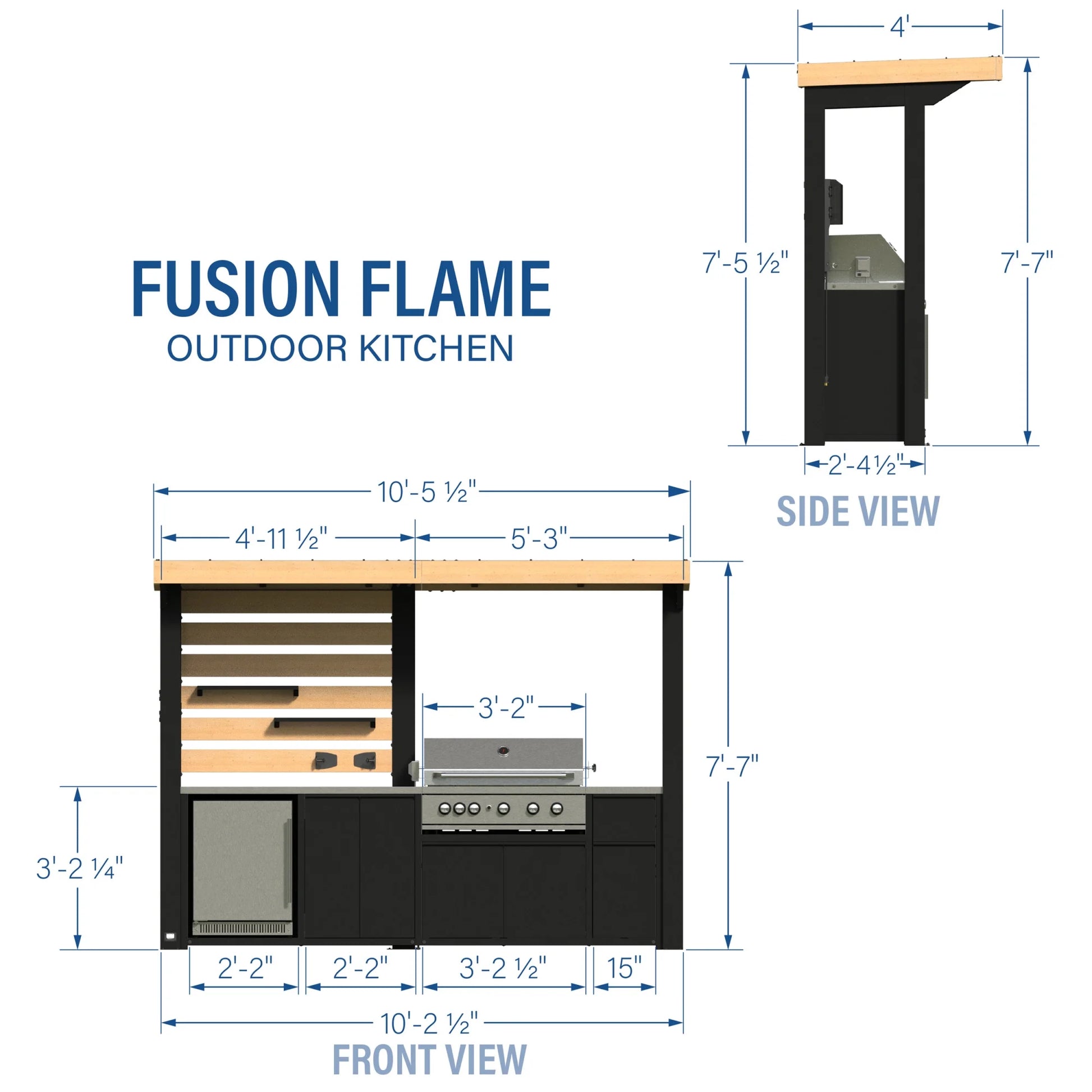 Fusion Flame Outdoor Kitchen