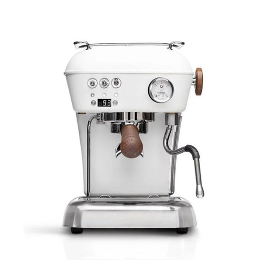 Dream PID Espresso Machine - Cloud White and Walnut