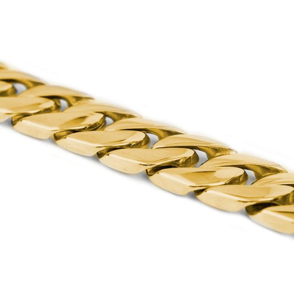 14K Gold-Plated Cuban Link Dog Leash by Big Dog Chains