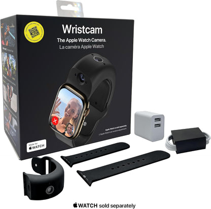 , Smart Dual-Camera Band for Apple Watch (Apple Mfi Certified), 8MP Sensor, Full HD Video/720P Sport Mode, (New) Pro. Image Stabilization, Wifi, IP68 Water Resistant, Siri Integration