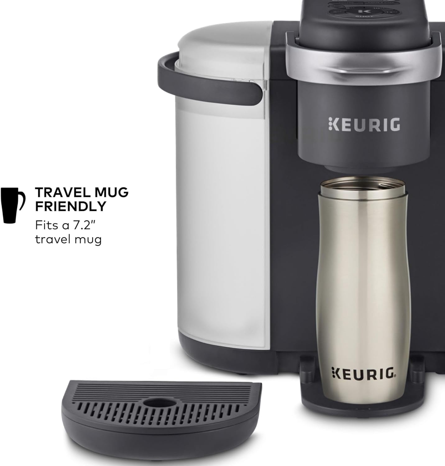 K-Cafe K-Duo Single Serve Coffee, Latte and Cappuccino Maker, 32 K-Cup Pods, Dark Charcoal