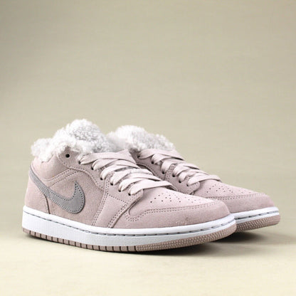 Air Jordan 1 Low SE Sherpa Fleece Grey DO0750-002 Women'S Size 6.5 Shoes #311B