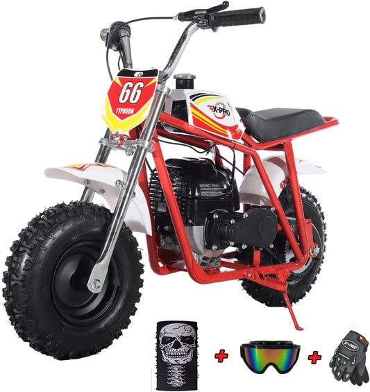 40Cc Mini Dirt Bike Pit Bike Gas Power Bike off Road Motorcycle,Red